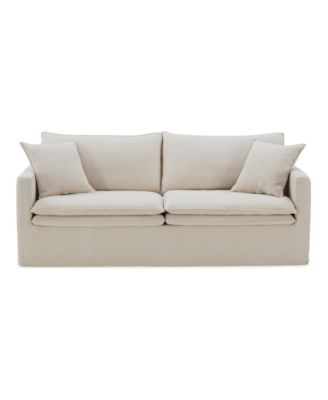 84" Linen Maddy Narrow Track Arm Sofa