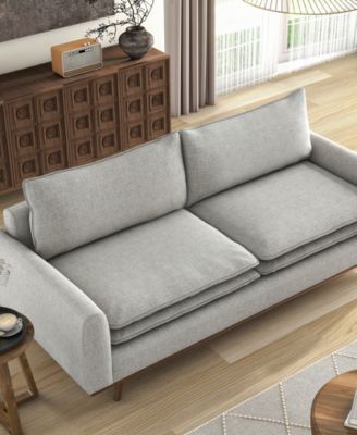 83" Kasi Round Arm Sofa