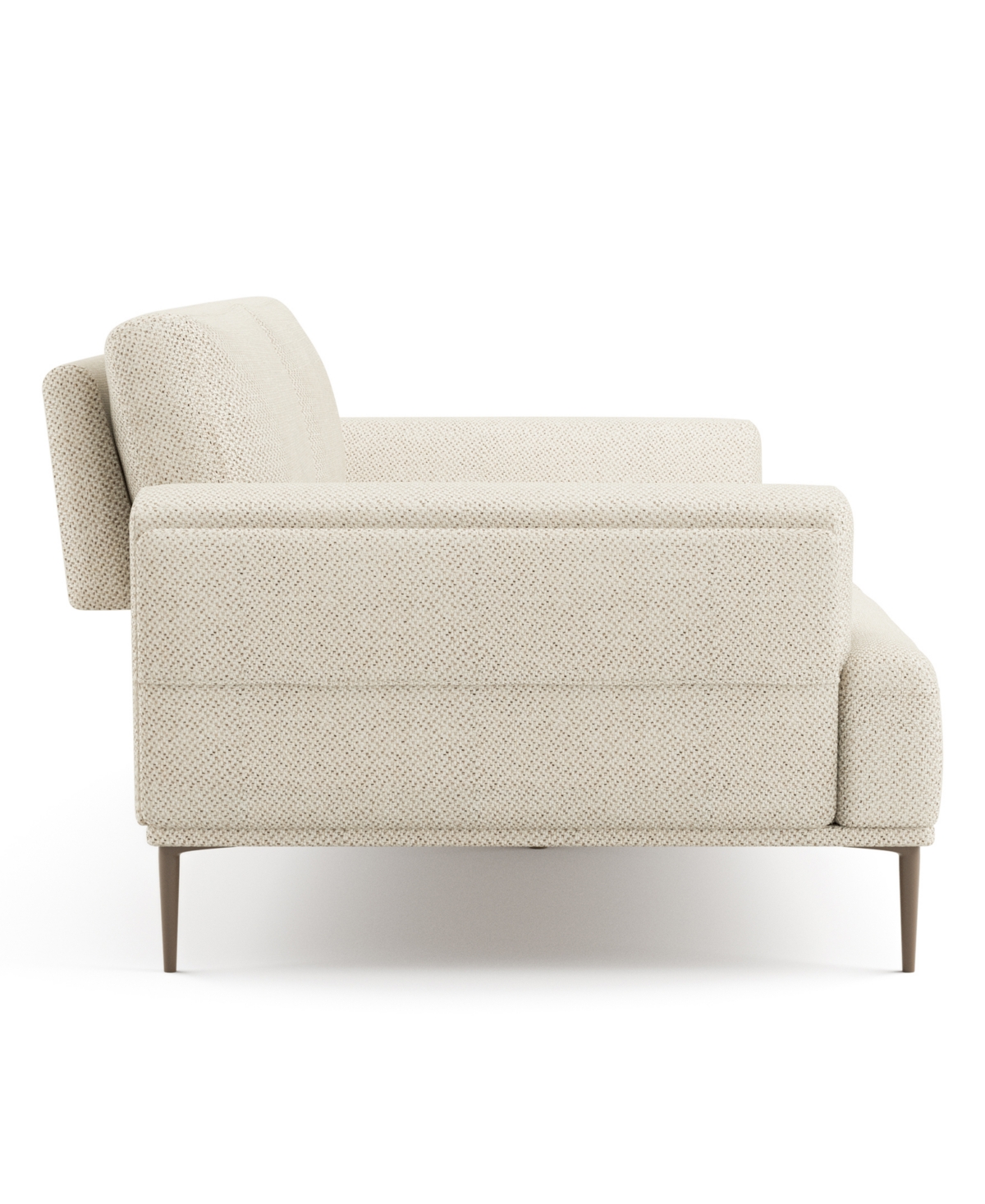 Furniture Of America 65" Orlandi Chenille 2-seater Flared Arm Loveseat In Beige
