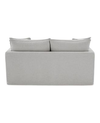 68" Linen Maddy 2-Seater Narrow Track Arm Loveseat