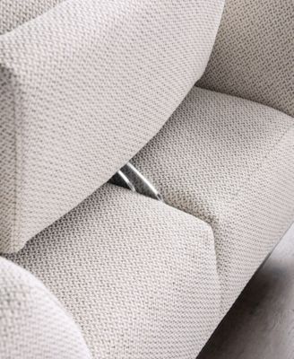 44" Orlandi Chenille Arm Chair with Extendable Backrest