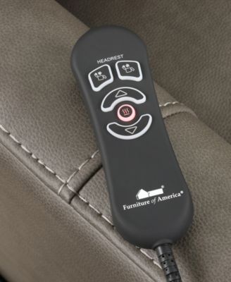 34" Hilltop Artificial Leather Power Recliner Lift Chair