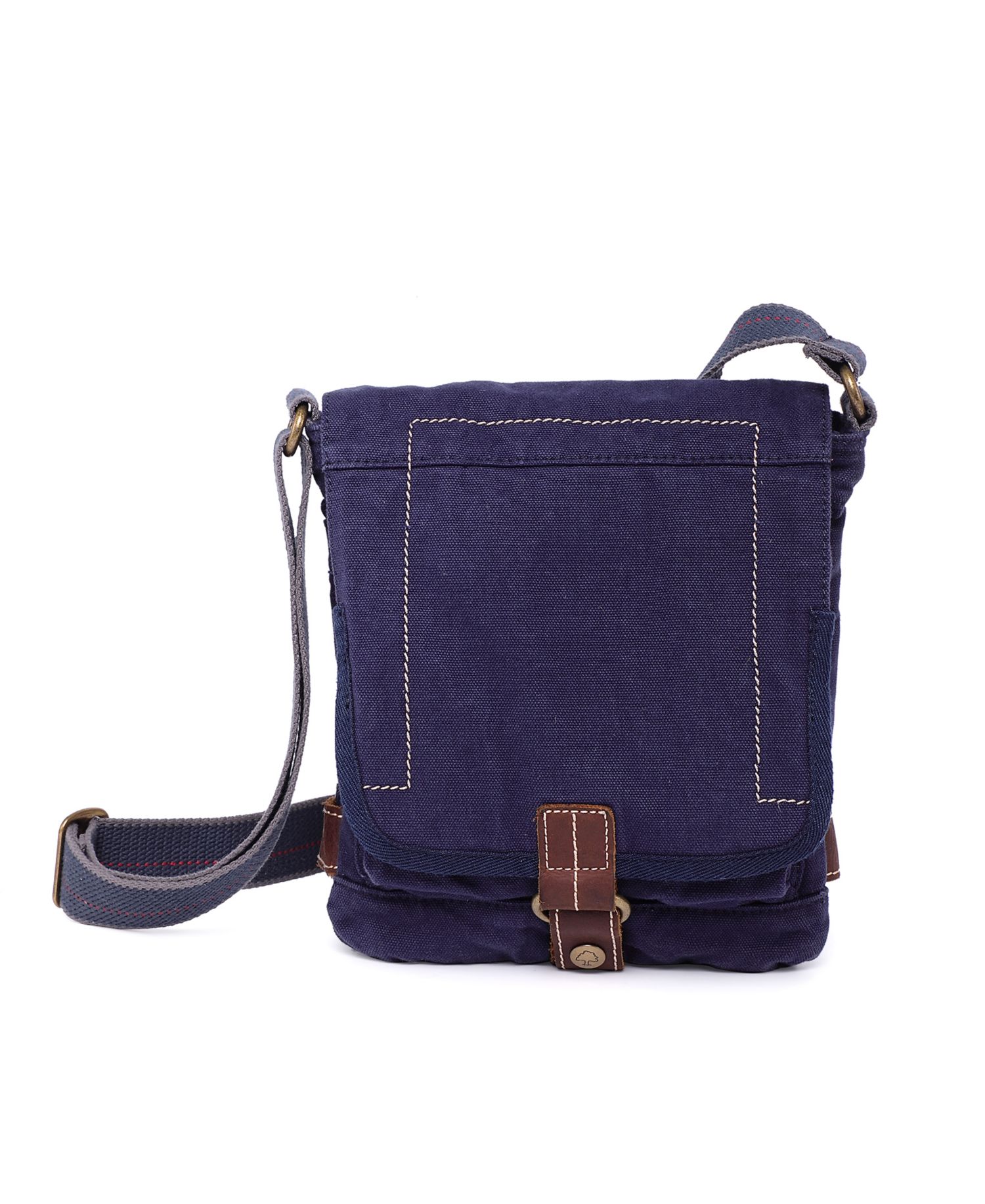 Atona Classic Flap Canvas Crossbody Bag