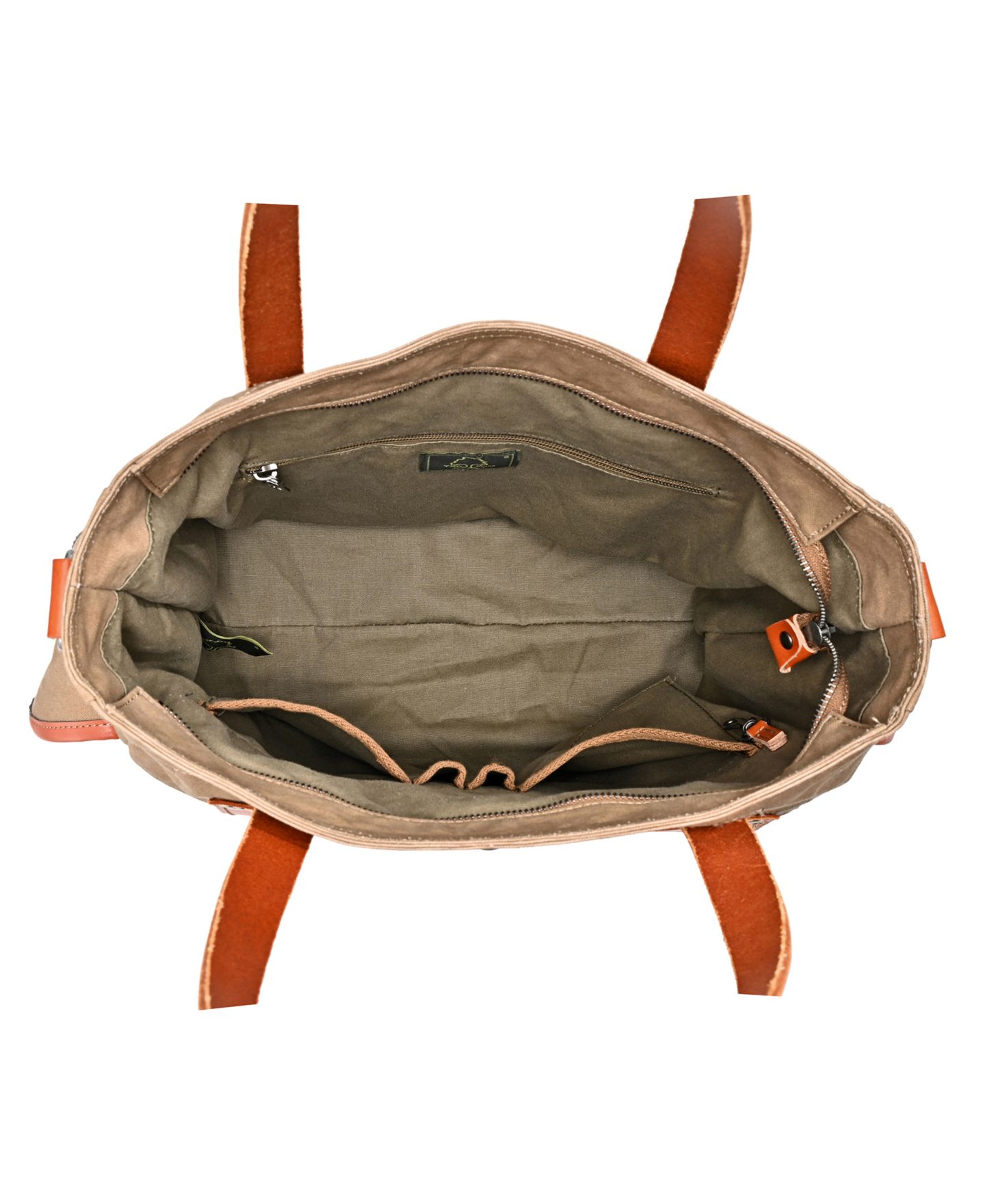 Женская сумка TSD BRAND Super Horse Canvas, цвет: Коричневый — фото 3