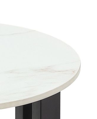 Emila 24" Round Sintered Stone Mix and Match End Table