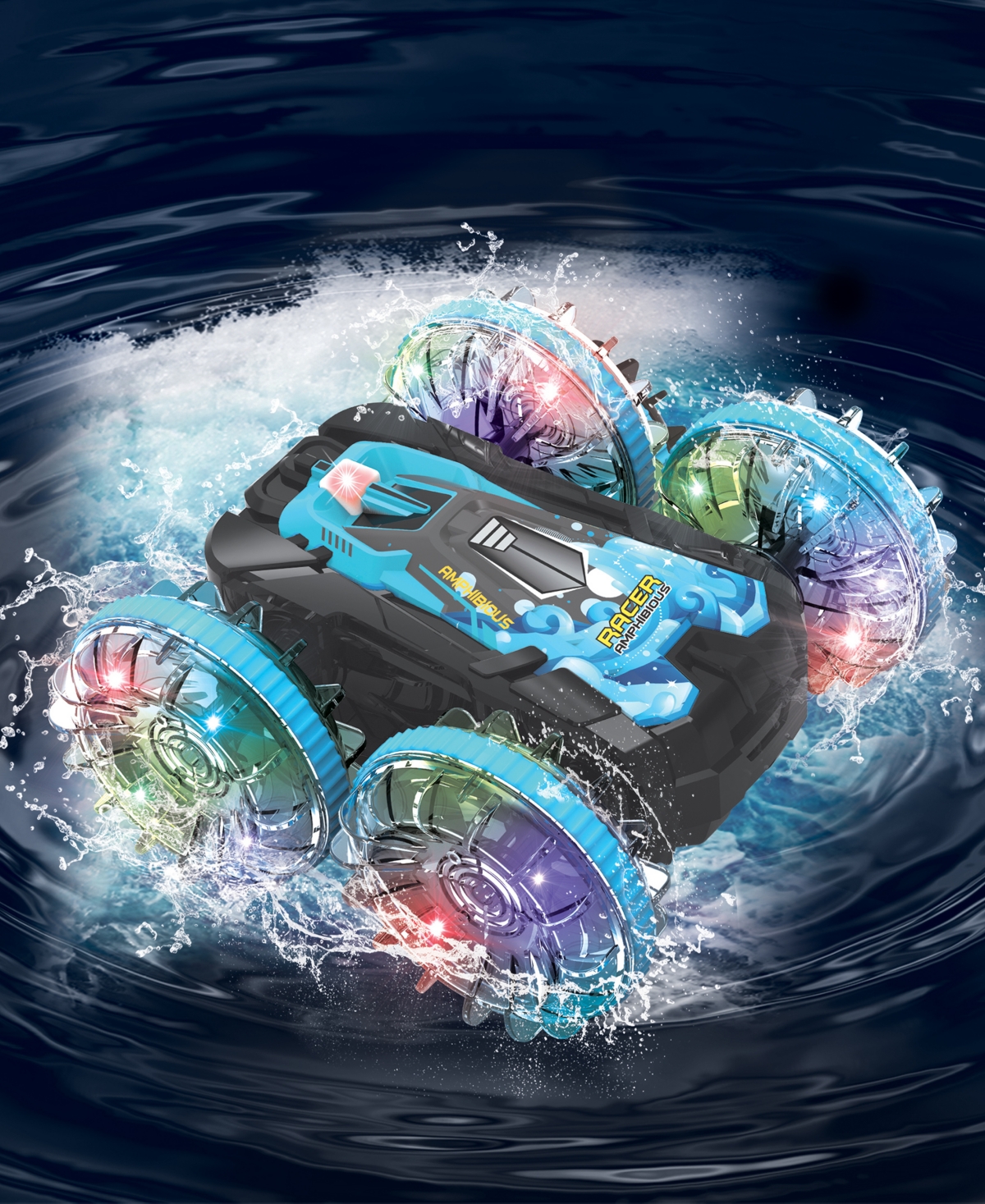 FLIPO TURBO TERRAIN LAND, SEA SNOW REMOTE CONTROL STUNT CAR 