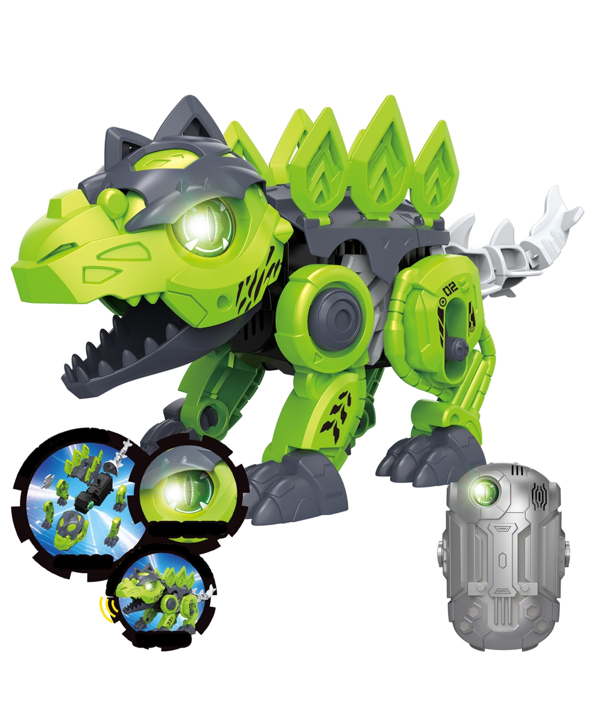 Flipo Dino Tech Stegosaurus Build It Kit In Green