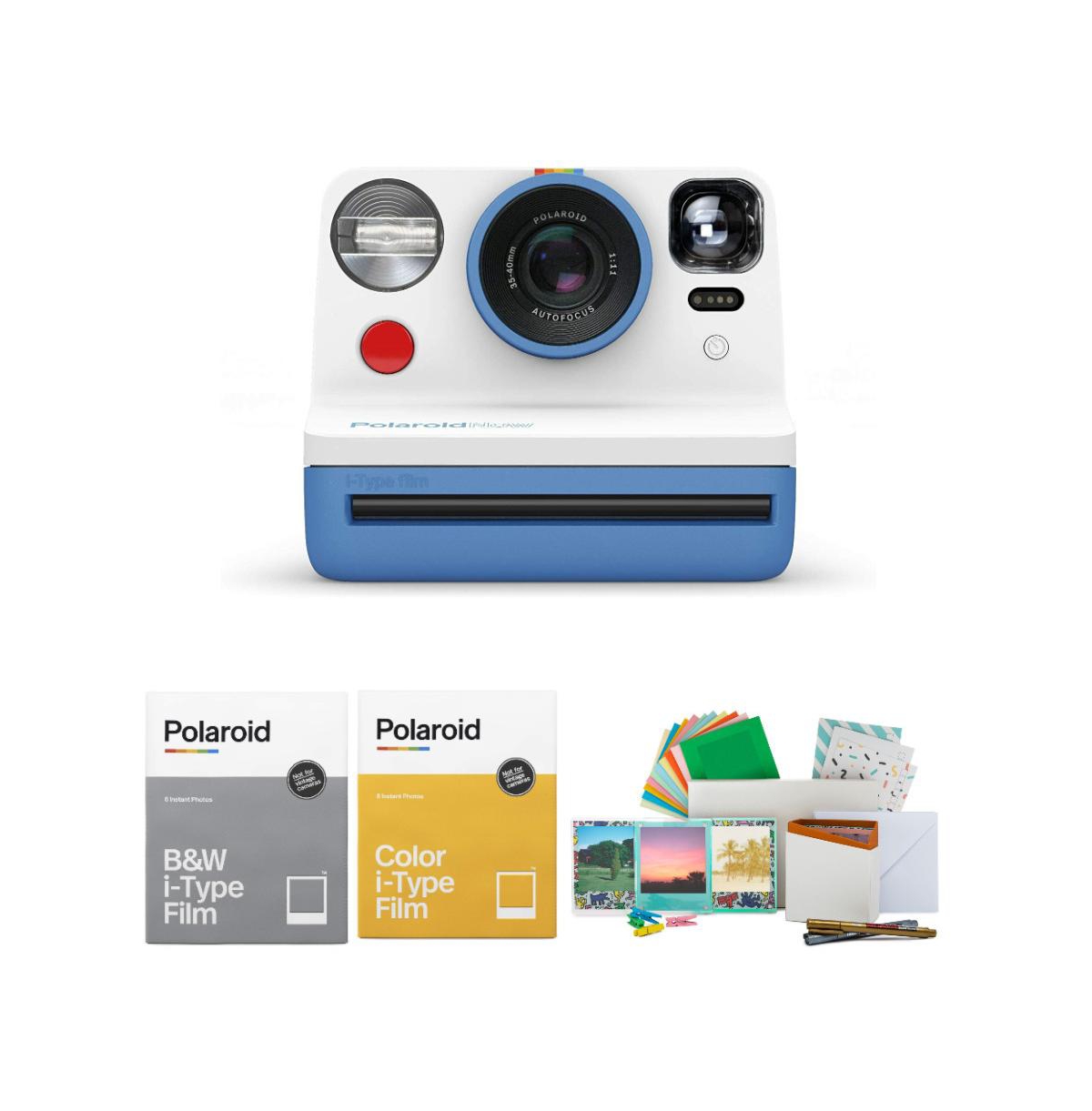 Polaroid Now Vf i-Type Instant Camera Blue Bundle with Film & Accessory Kit