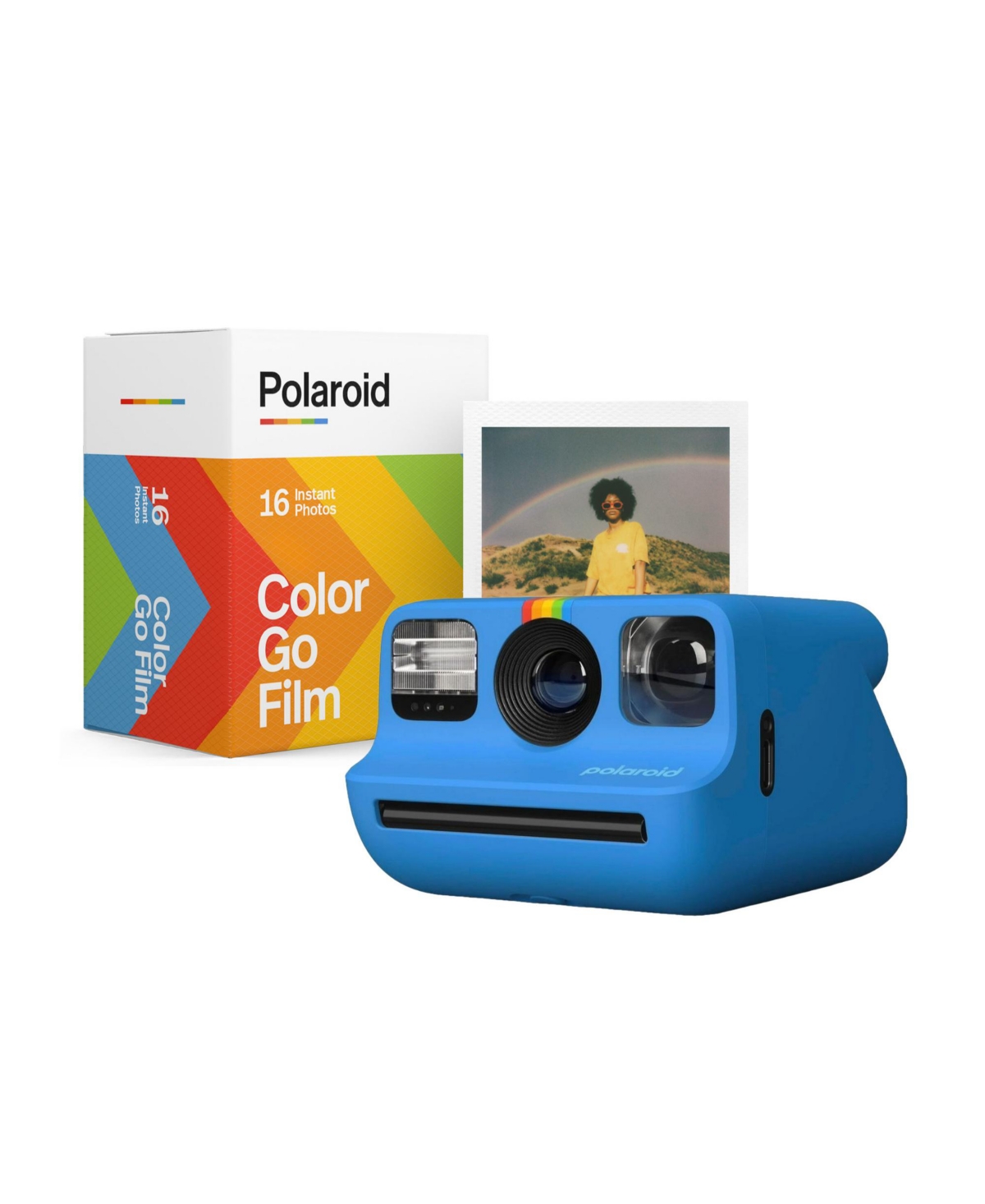 Polaroid Go Generation 2Instant Camera with Go Color Film Bundle - Blue