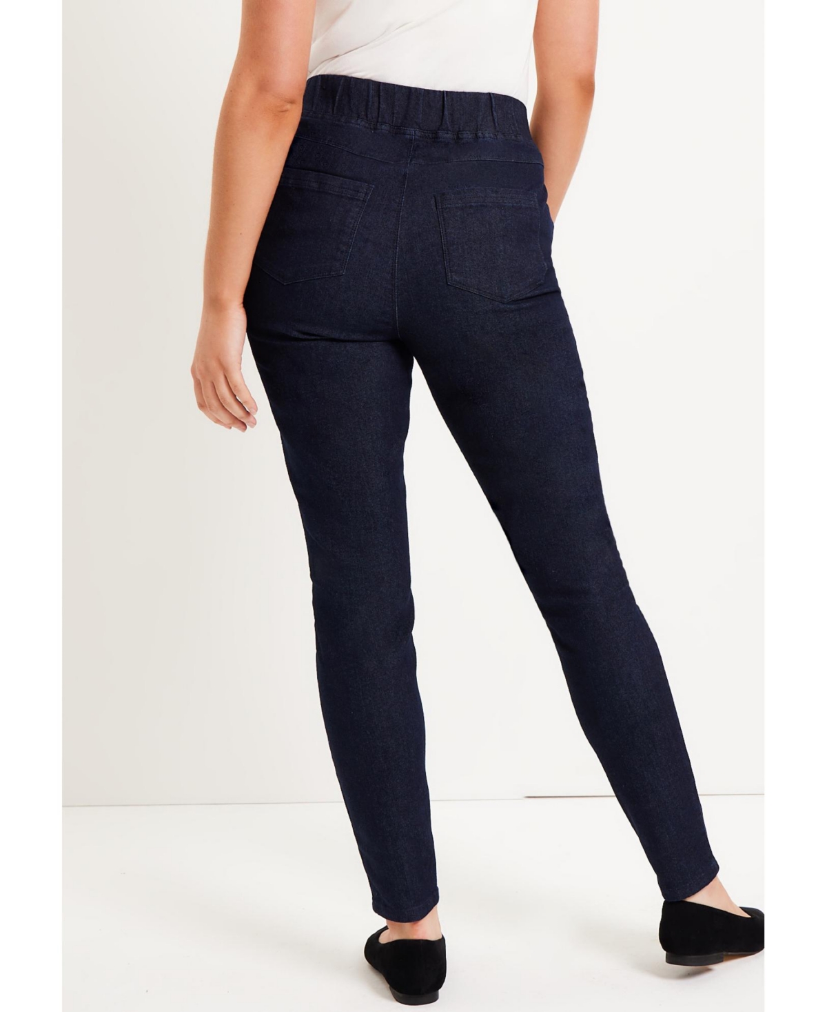 June + Vie Plus Size June + Vie Contour Denim Skinny Jean