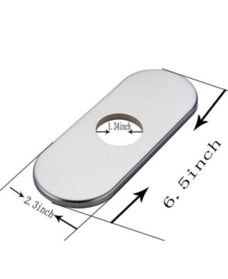 6 Inch Bathroom Vessel Vanity Sink Faucet 4" Hole Cover Deck Plate Escutcheon Chrome