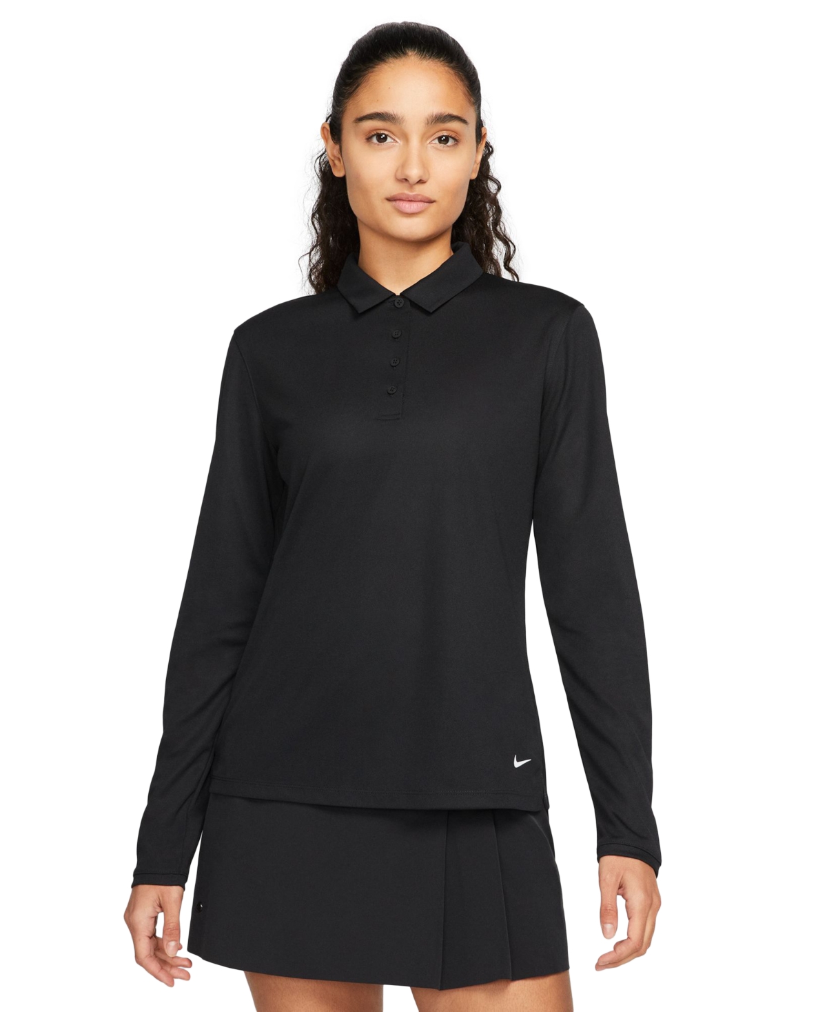 NIKE WOMEN'S DRI-FIT VICTORY WOMEN'S LONG-SLEEVE GOLF POLO 