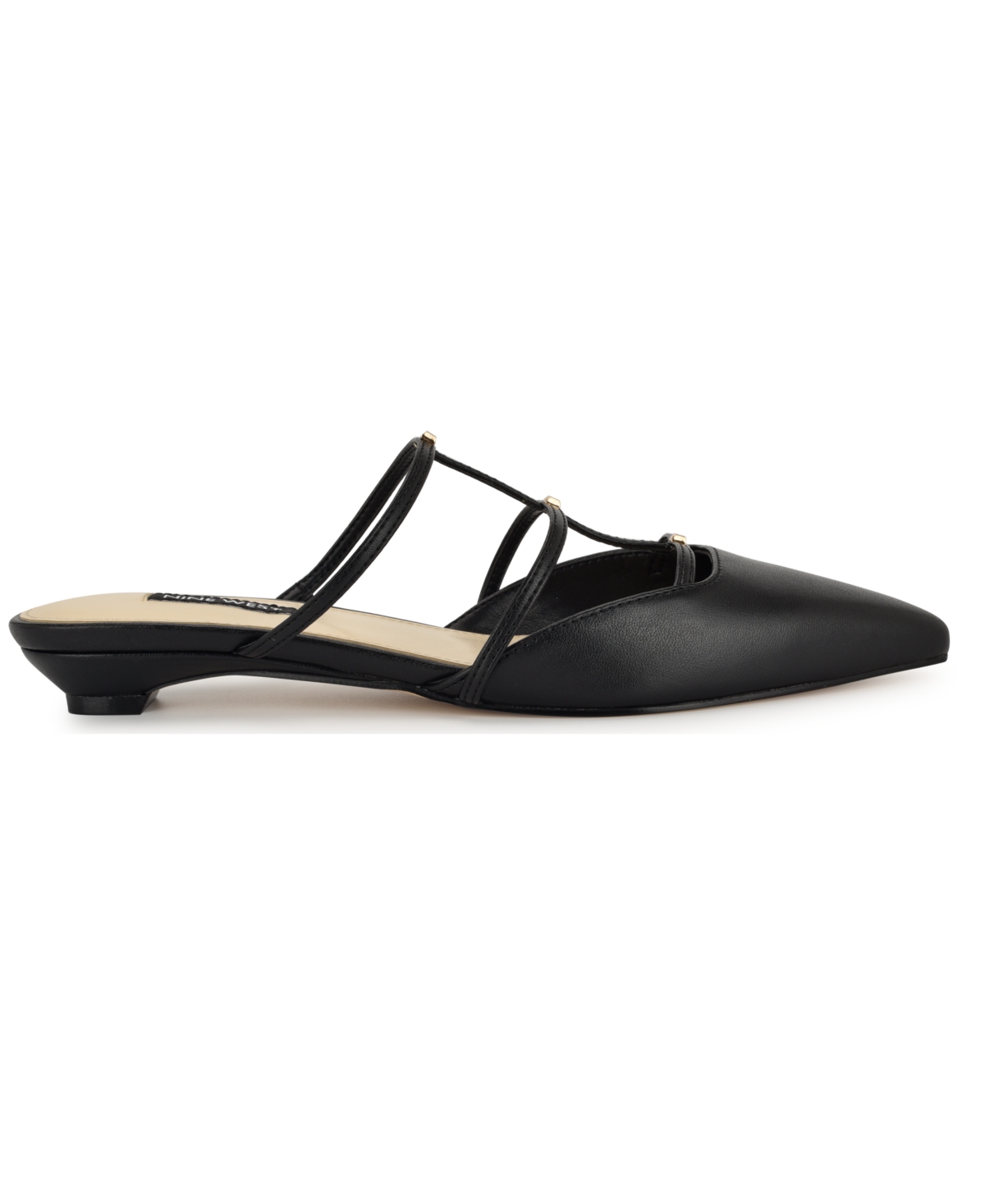 Shop Nine West Women's Paoly Caged Slip-on Mule Flats In Black