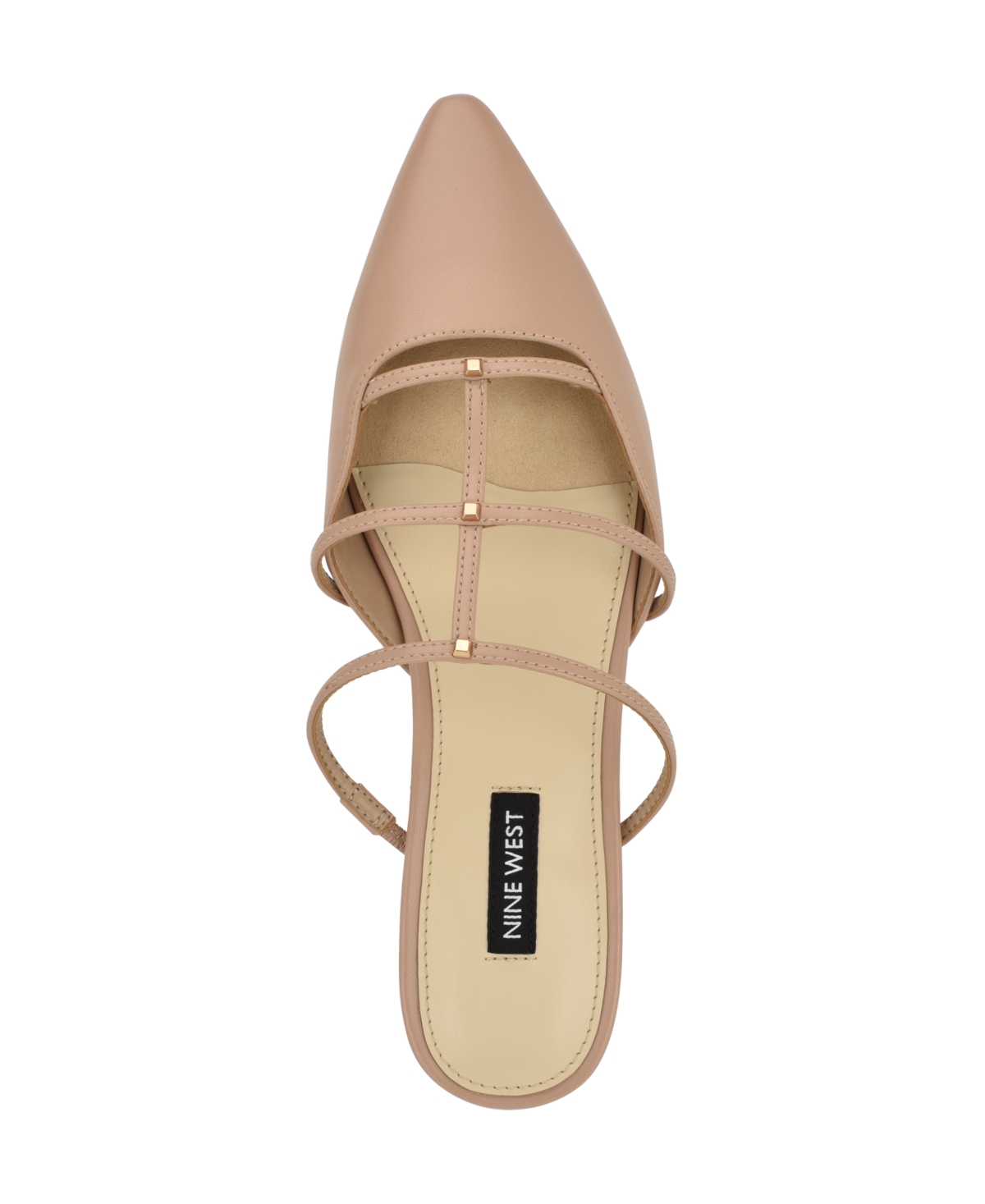 Shop Nine West Women's Paoly Caged Slip-on Mule Flats In Light Natural