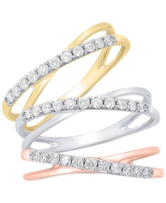 Diamond Crisscross Ring (1/5 ct. t.w.)