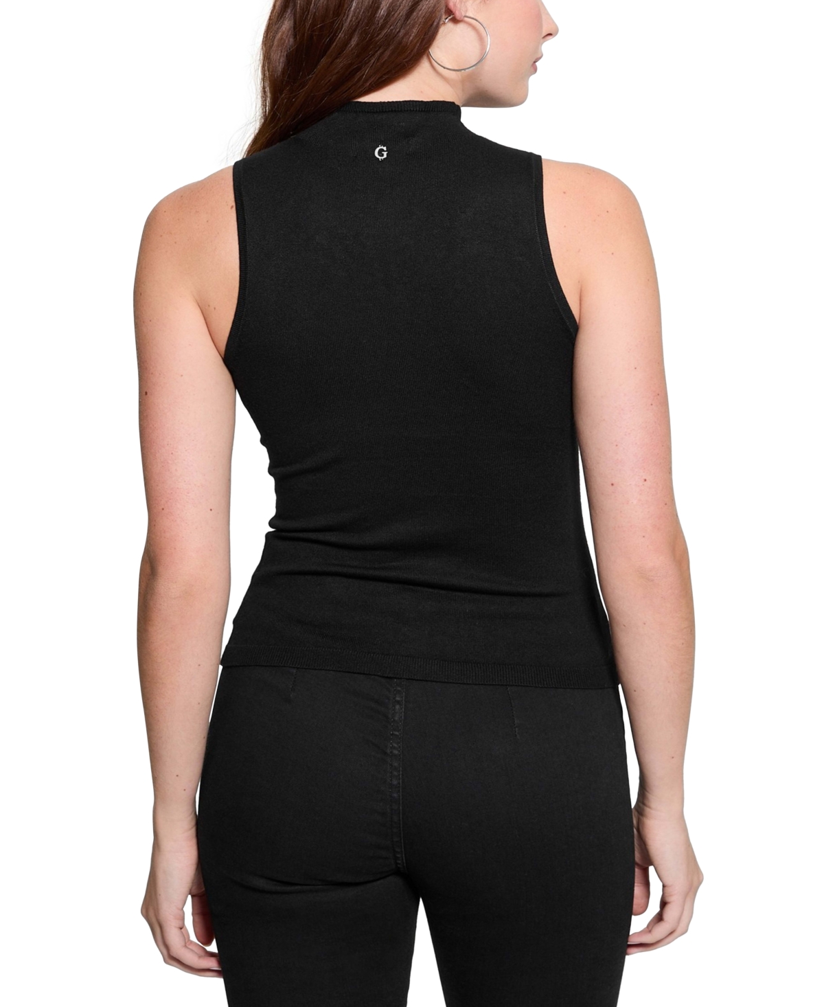 Guess Women's Calista Rhinestone Sleeveless Knit Sweater Top