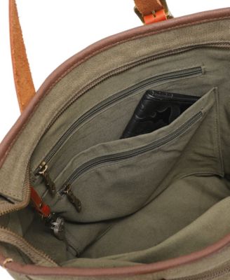 Red Wood Medium Canvas Tote Bag