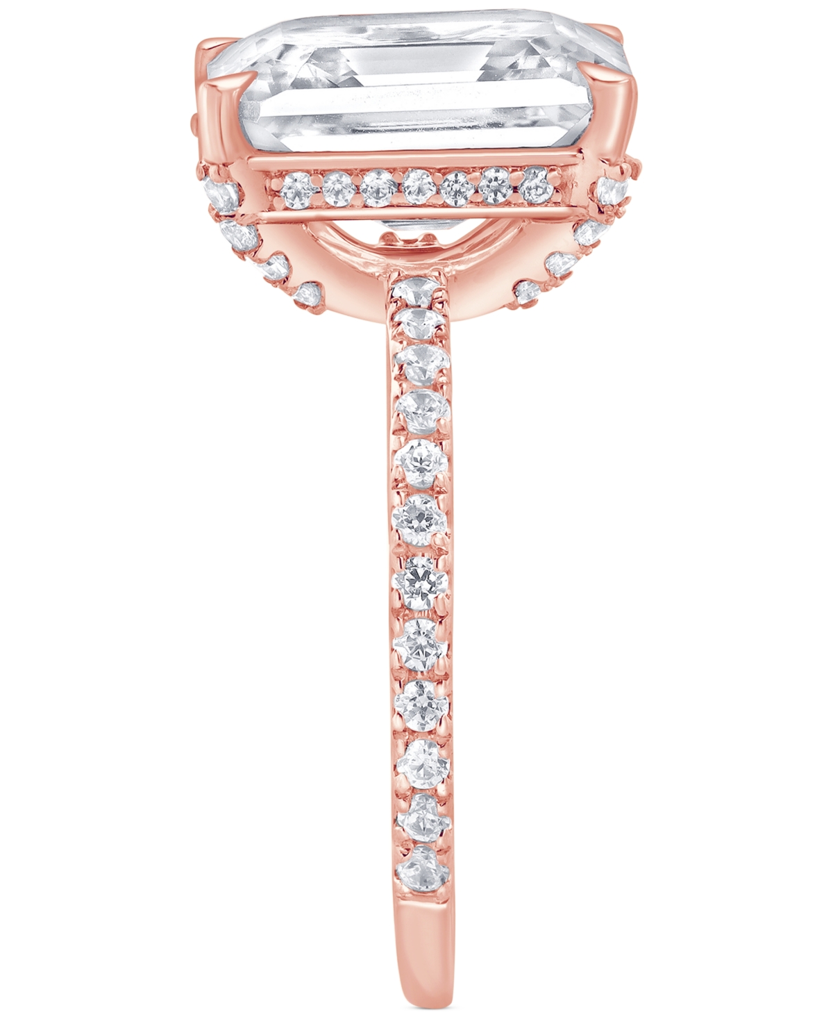 Badgley Mischka Igi Certified Lab Grown Diamond Emerald-cut Engagement Ring (5-1/2 Ct. T.w.) In 14k White, Yellow Or In Rose Gold