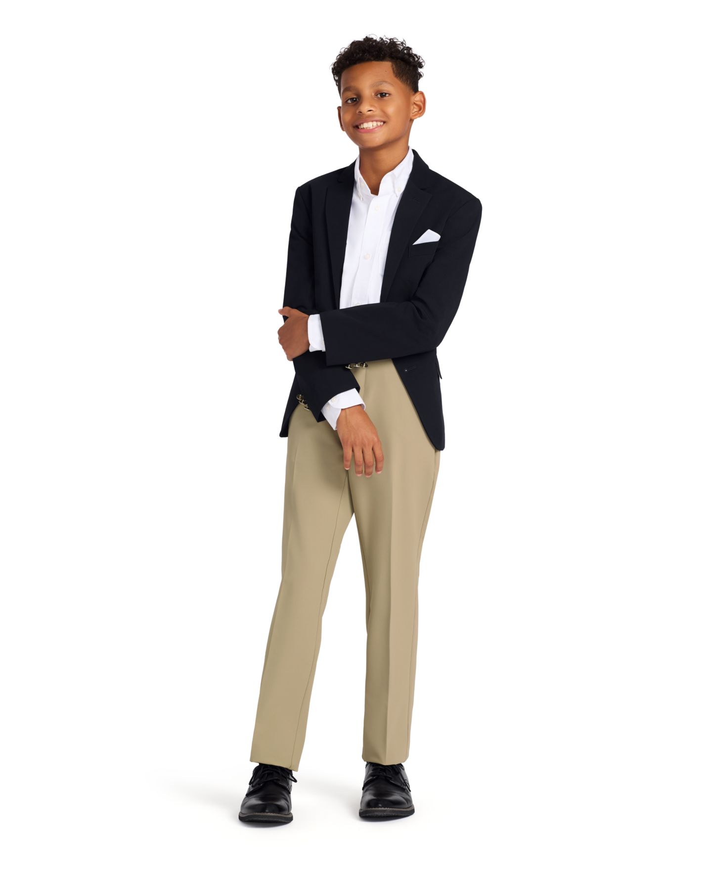 Пиджак Tommy Hilfiger Modern-Fit Alexander Bi-Stretch Blazer для мальчиков, цвет: Тёмно-синий — фото 5