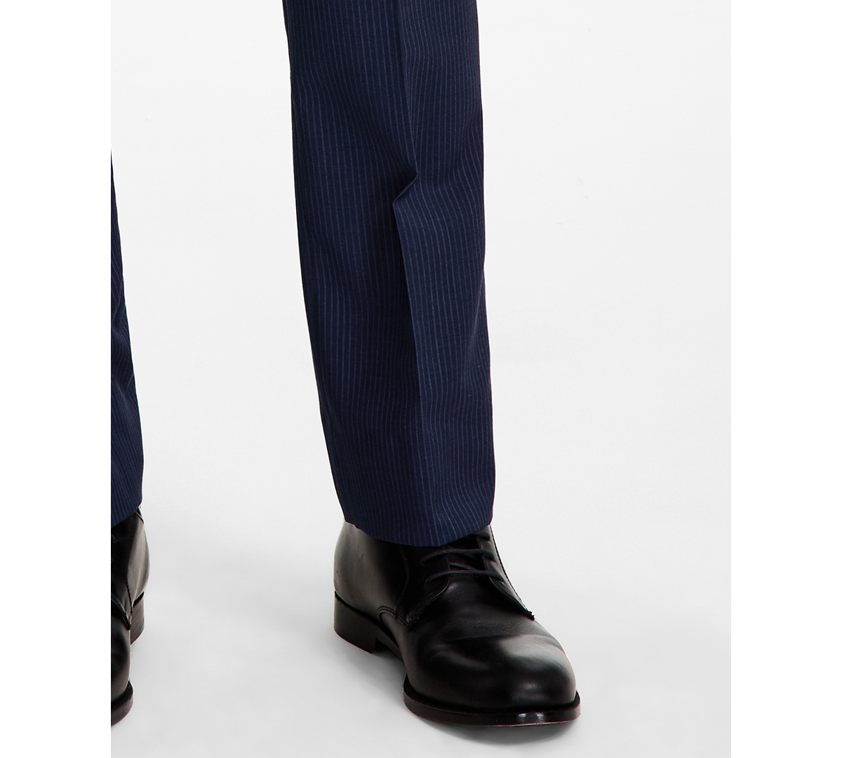 Brooks Brothers B By  Men's Pinstriped Wool-blend Stretch Classic-fit Suit Separates Pant In Navy
