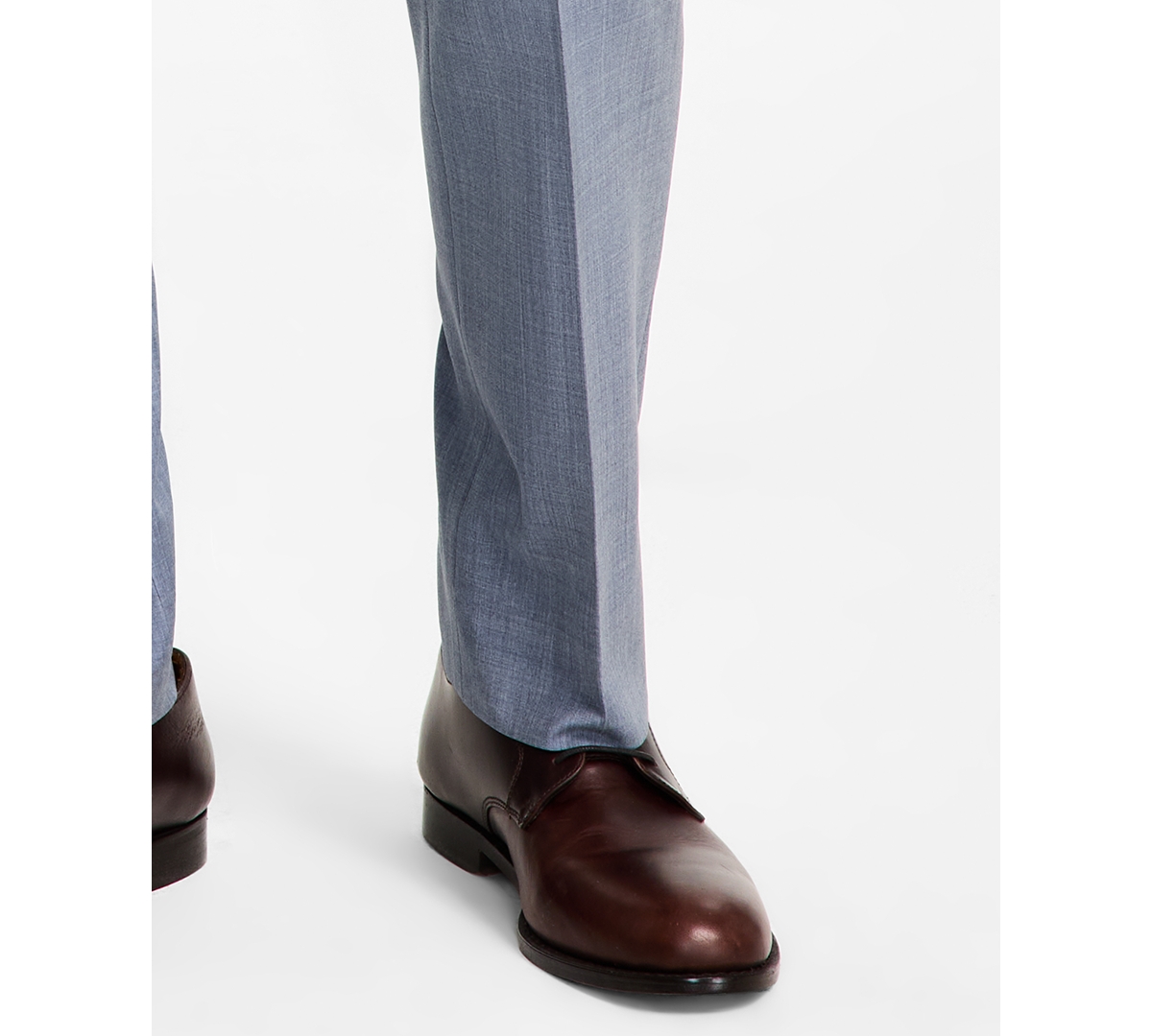 Brooks Brothers B By  Men's Wool-blend Stretch Classic-fit Suit Separates Pant In Light Blue