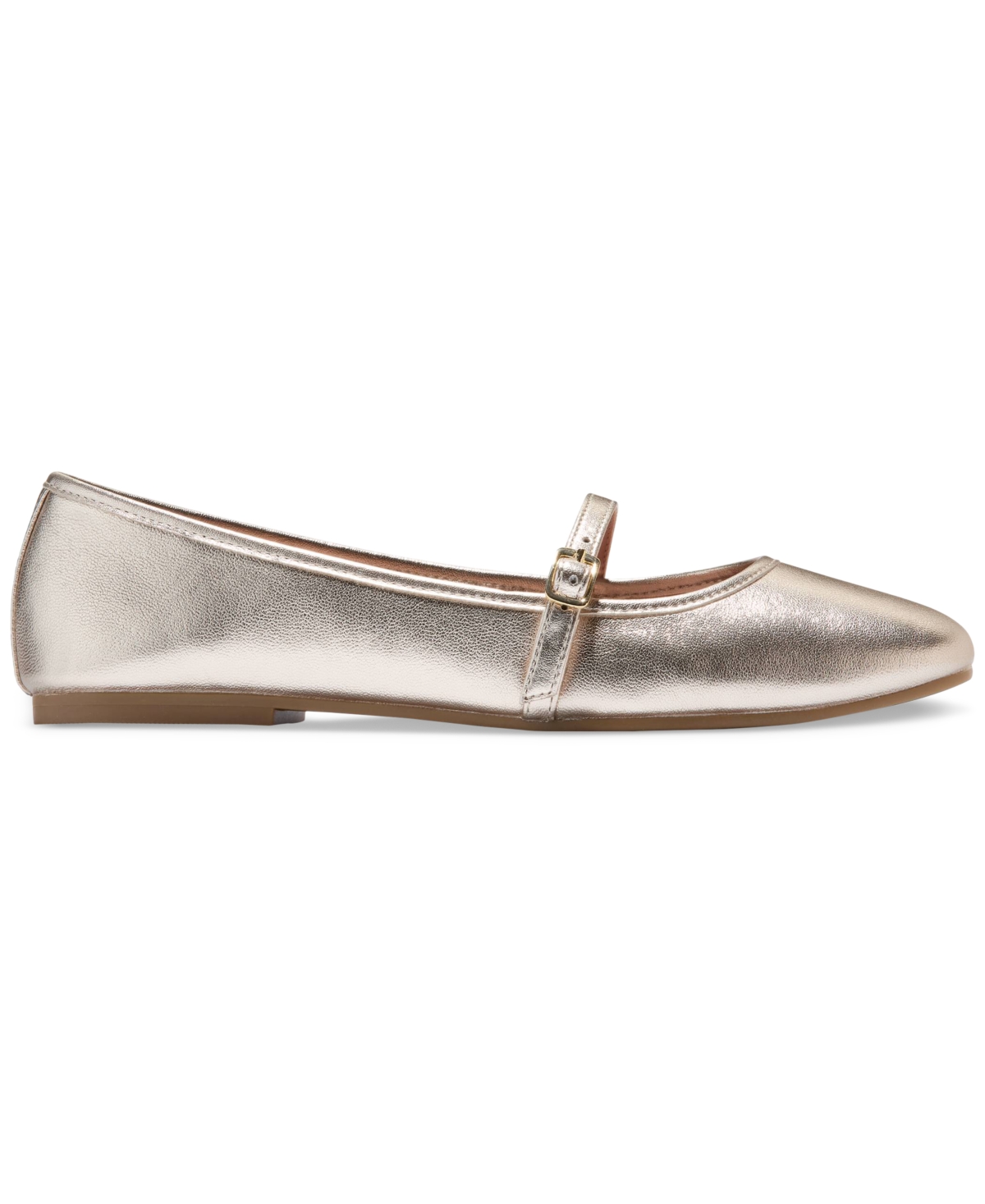 Cole Haan Yelena Mary Jane Flat In Soft Gold