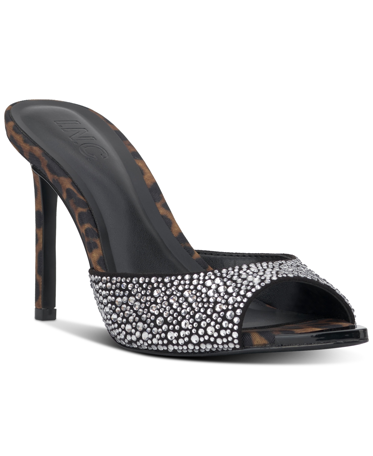 Amra Dress Slide Sandals, Created for Macy's - Leopard Bling