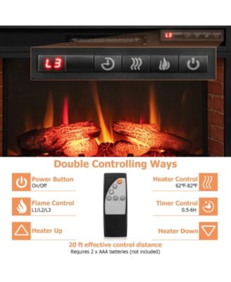 Infrared 26 Inch Electric Fireplace