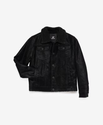 Boys Faux Suede Ranger Jacket With Faux Shearling Lining