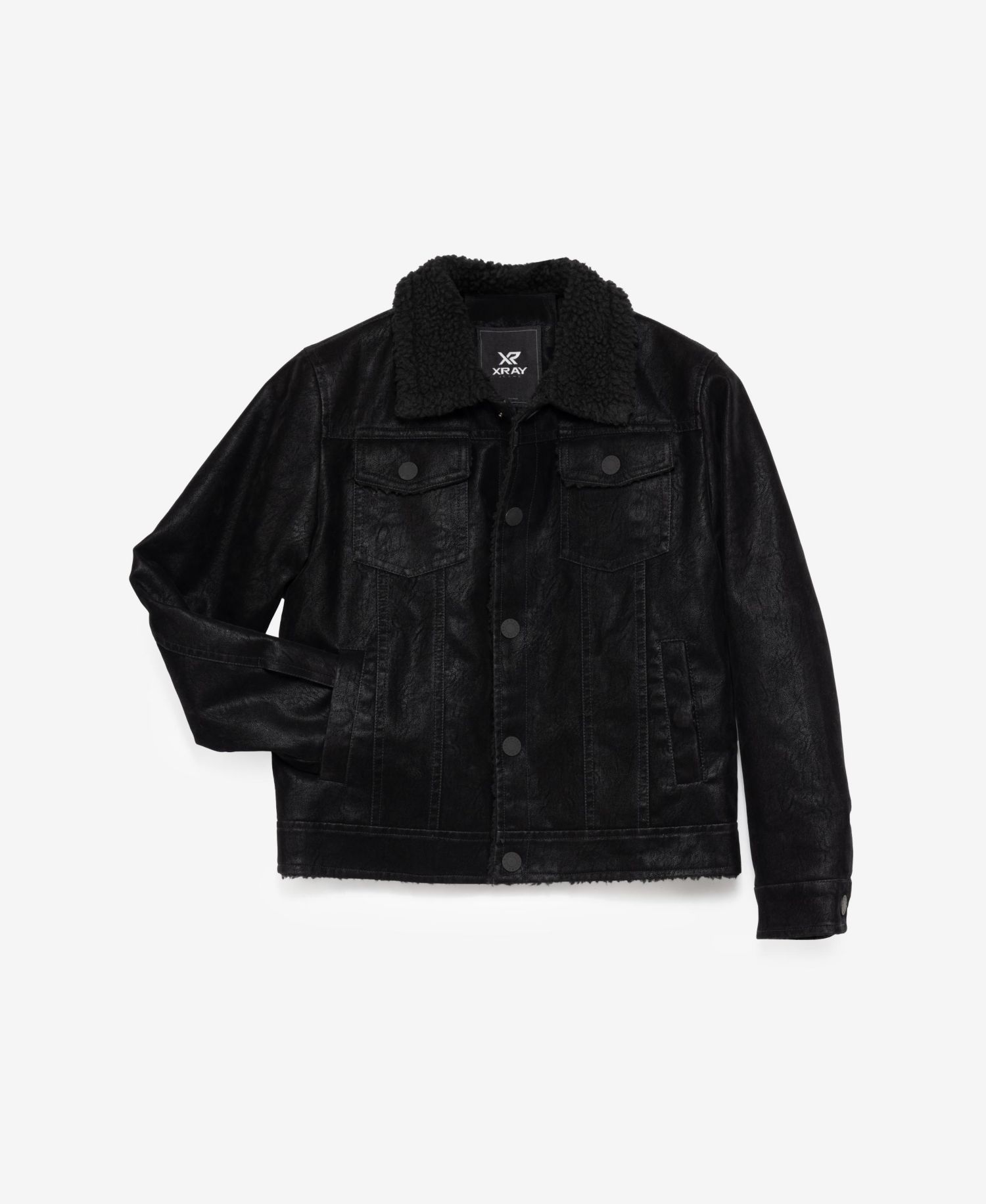 Boys Faux Suede Ranger Jacket With Faux Shearling Lining