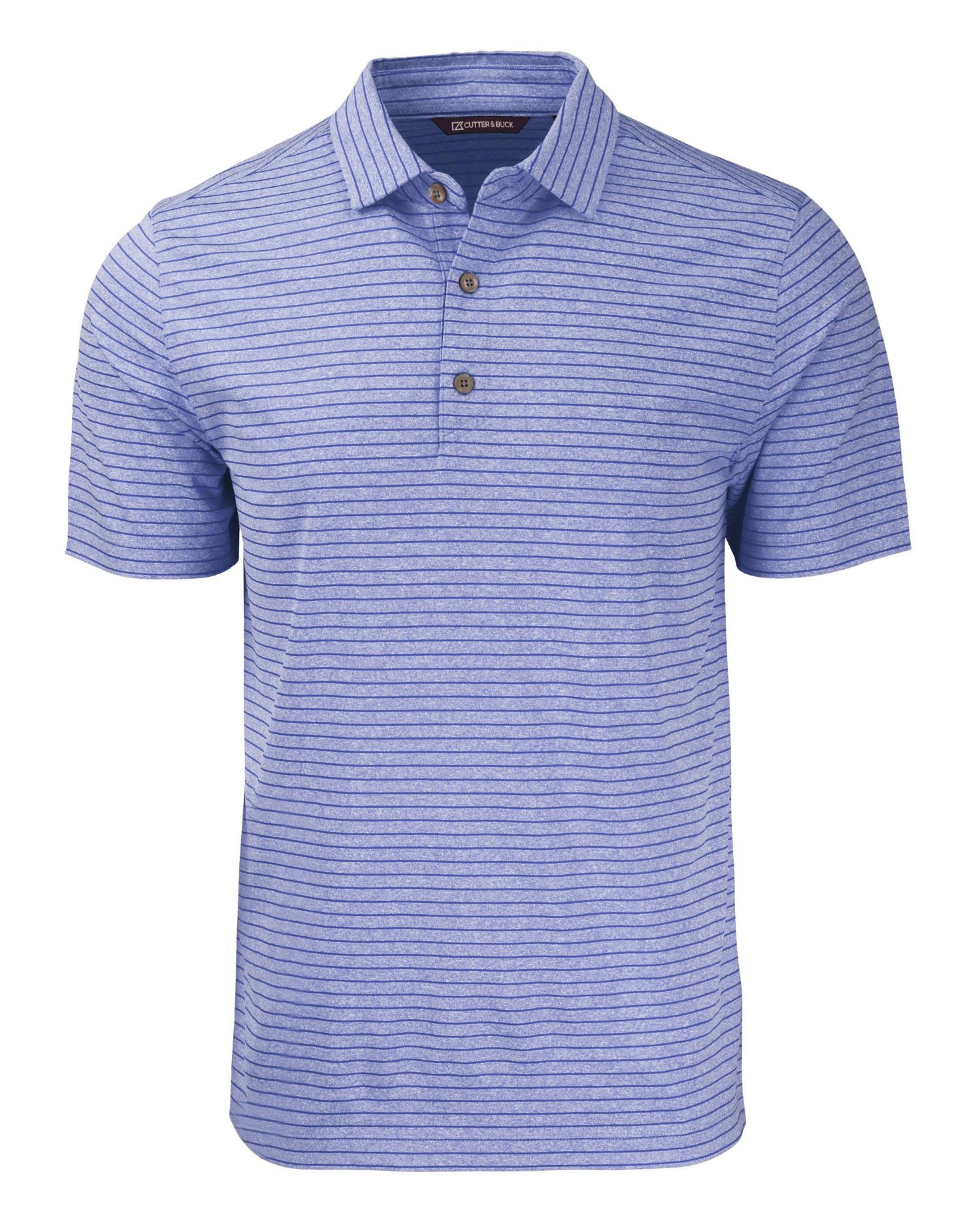 Men's Forge Eco Heather Stripe Stretch Recycled Polo Shirt