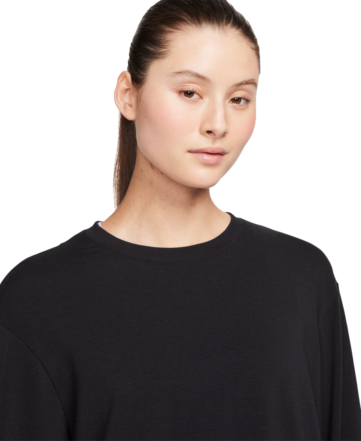 Nike One Relaxed Dri-fit Long-sleeve Top In Black,black