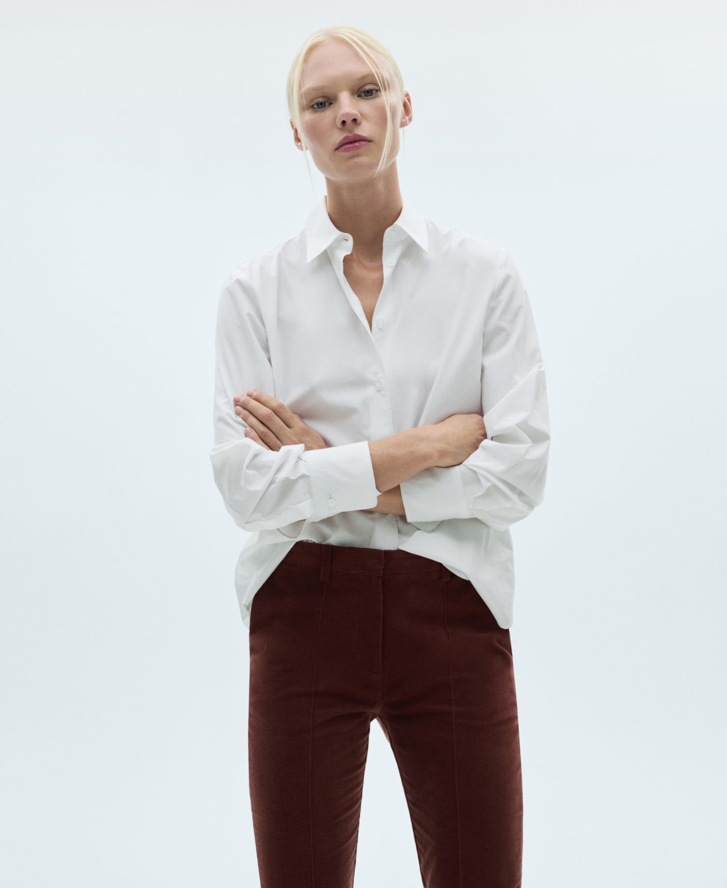 Women's Straight Velvet Pants