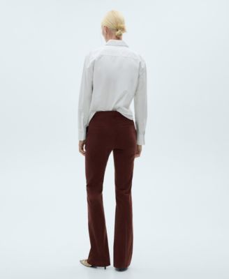 Women's Straight Velvet Pants