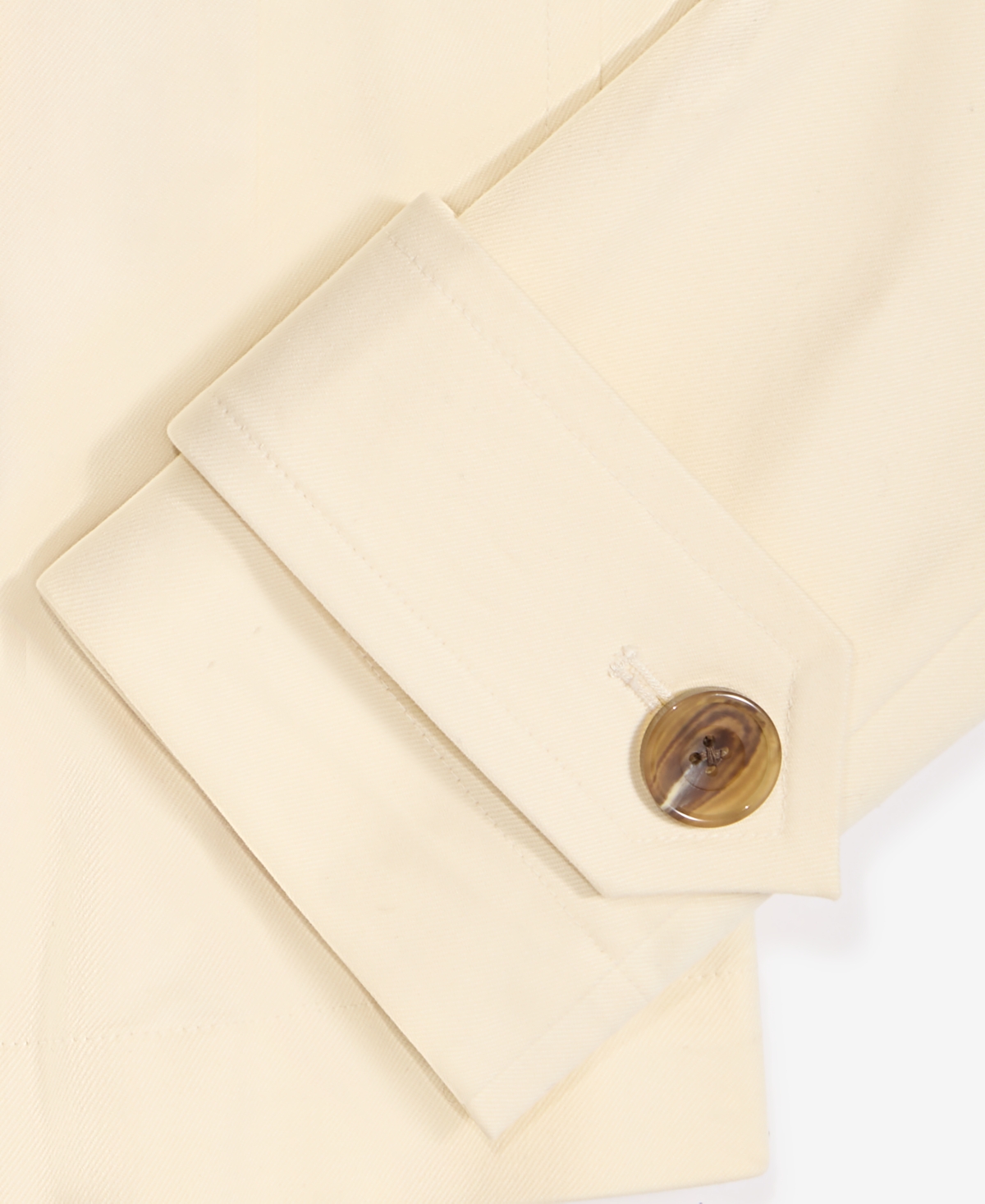 On 34th Women's Casual Cropped Twill Peacoat, Exclusively At Macy's In Ecru
