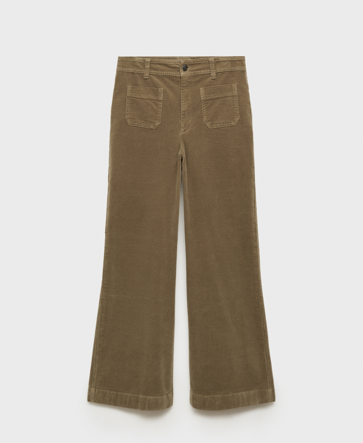 Mango Women's Catherin Culotte Corduroy Pants In Khaki