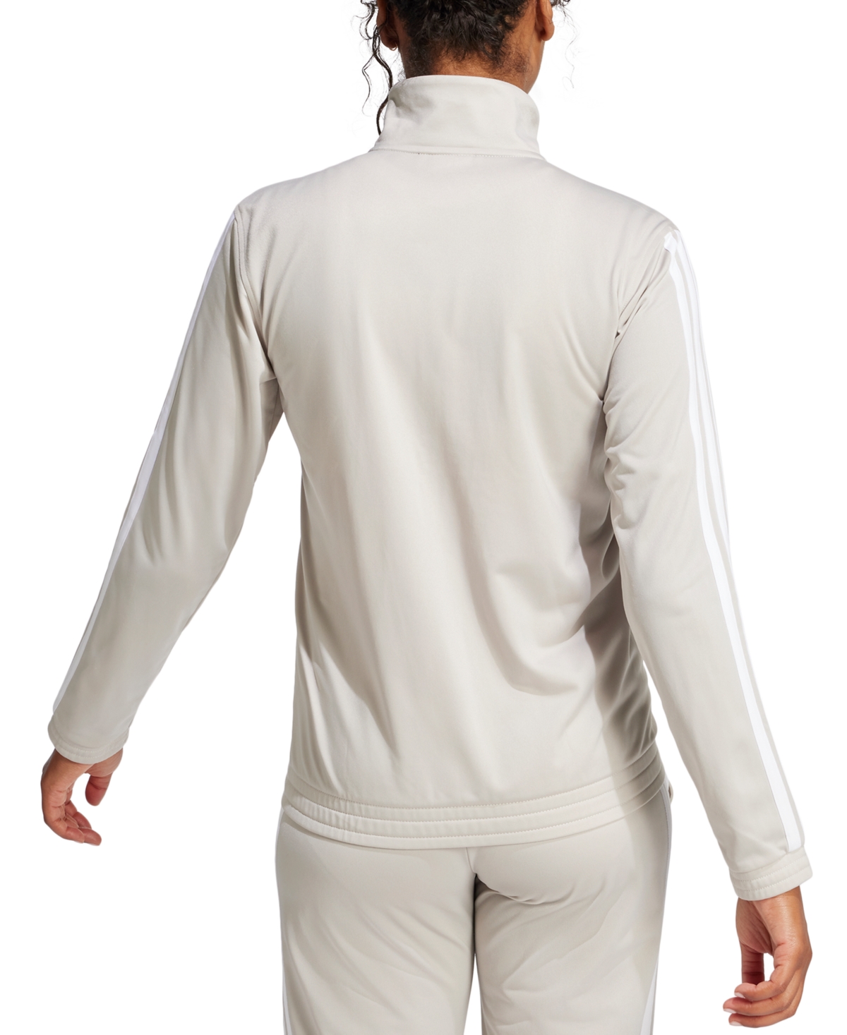 Shop Adidas Originals Women's Tricot 3-stripes Track Jacket In Wonder Alumina,white