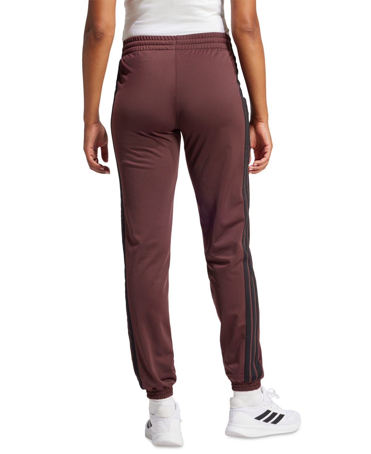 Shop Adidas Originals Women's Tricot 3-stripes Track Pants In Aurora Ruby,white
