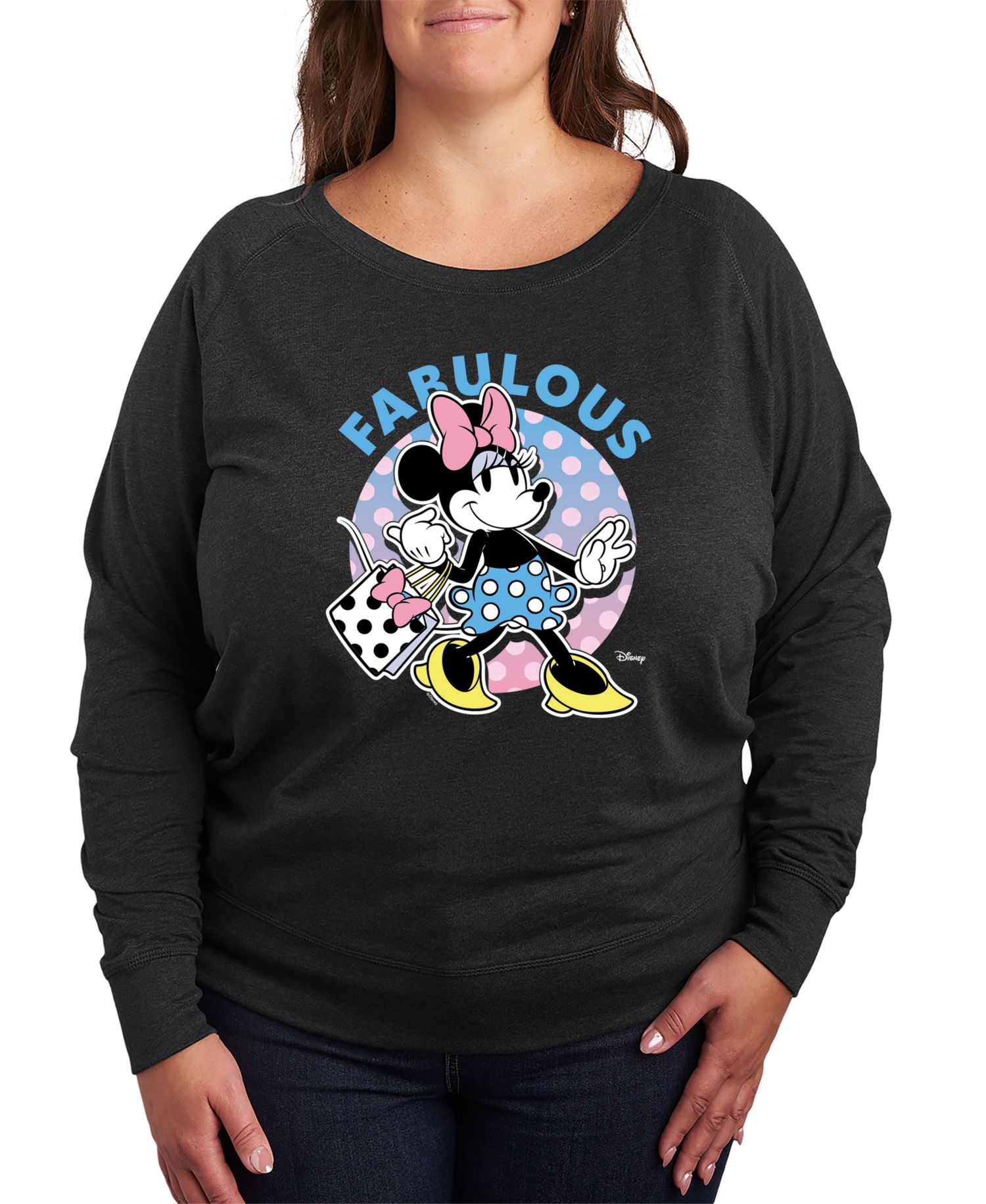 Plus Size Disney Minnie Mouse Fabulous Graphic Pullover T-shirt