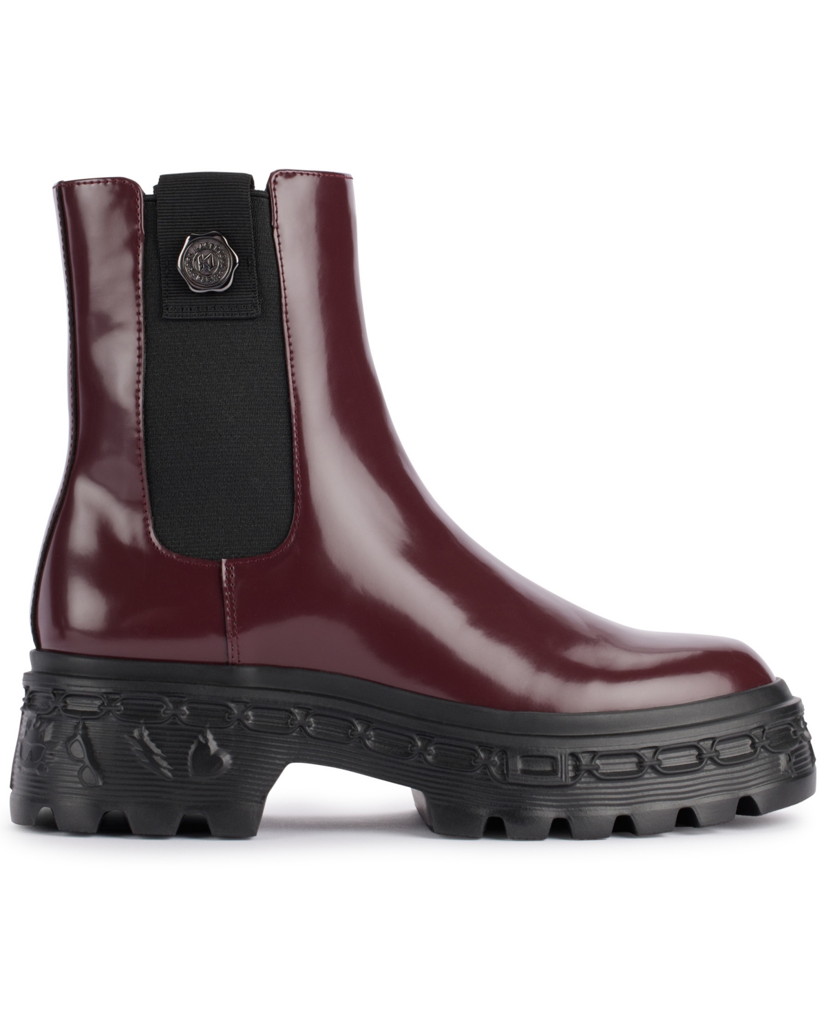 Karl Lagerfeld Paris Londyn Lug Sole Chelsea Boot In Wine