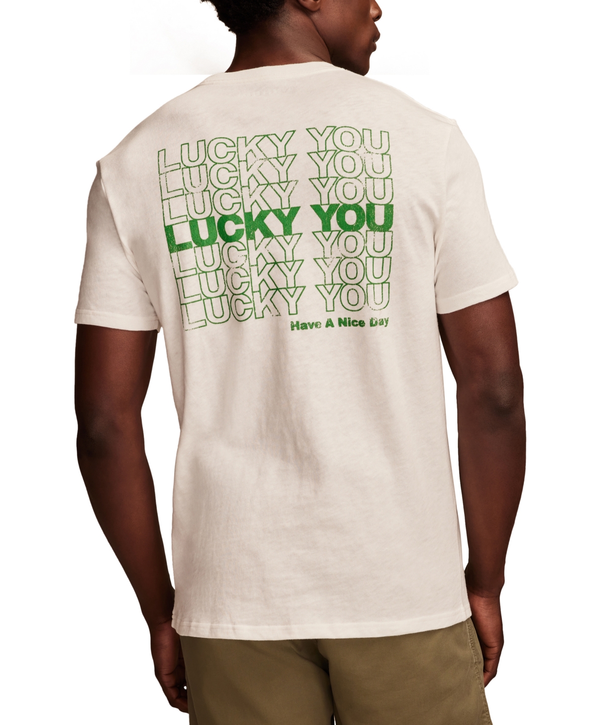 Lucky Brand Men's Lucky You Graphic T-shirt In Marshmallow