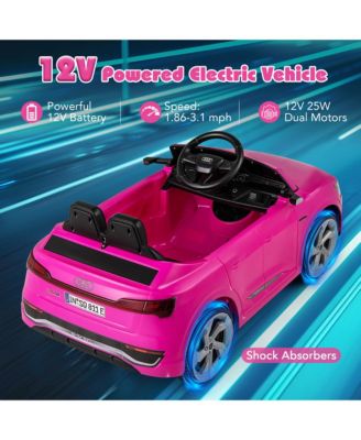 12V Kids Ride On Car w/Remote Control 4 Wheels Suspension 3 Speeds LED Headlight