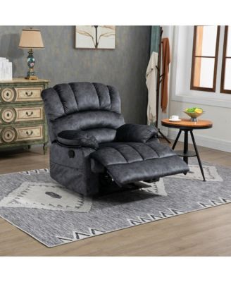 38.50" Large Manual Recliner Chair in Fabric for Living Room