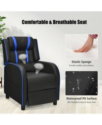 Massage Racing Gaming Single Recliner Chair