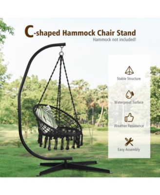 Solid Steel C Hammock Frame Stand
