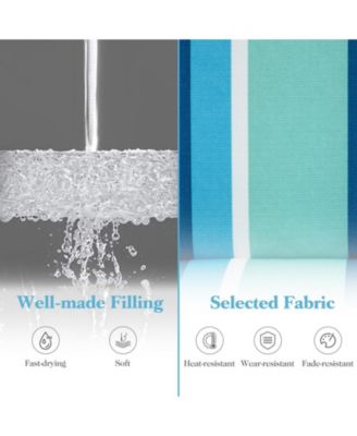 2 Pack Low Folding Beach Chairs for Adults with Cushion