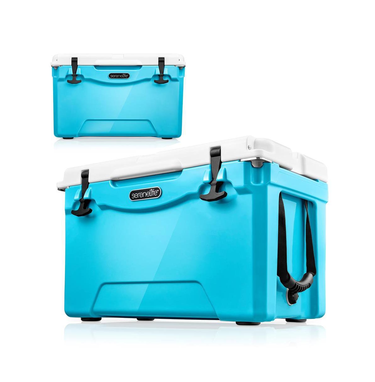 35-Quart Portable Cooler Box, Holds Up to 63 Cans (Blue) - Blue