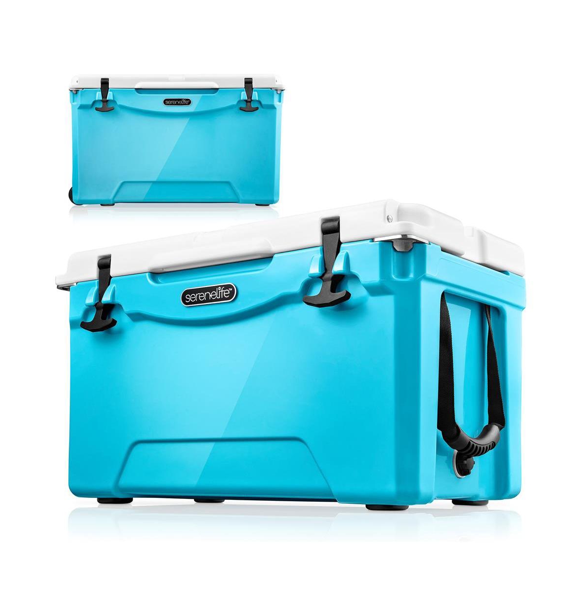 75-Quart Portable Cooler Box, Holds Up to 63 Cans - Blue