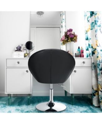 1 Piece Adjustable Modern Swivel Round Tufted