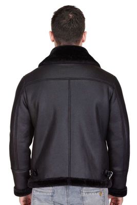 Men's Faux Shearling Bomber Jacket